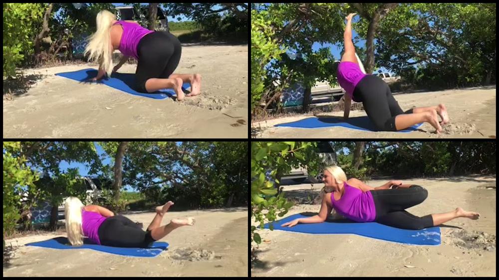 Macy Cartel Beach Yoga Voyeur