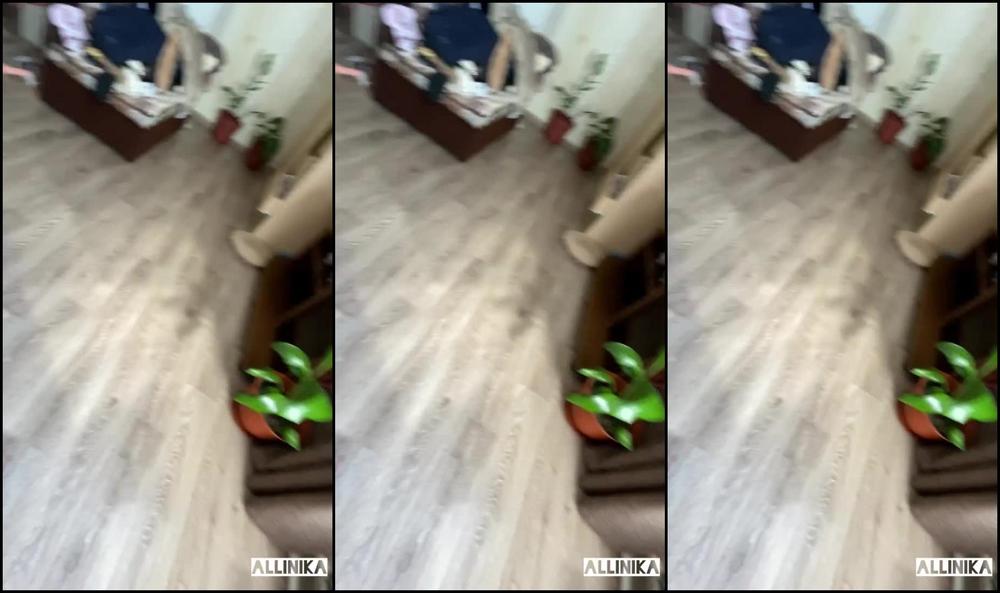 001 A Schoolgirl Shows Herself After School