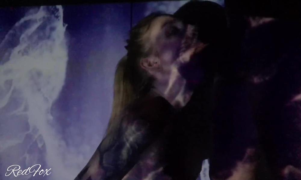 Sloppy Slobbery And Deep Deepthroat Through The Projector Redfox Red Fox