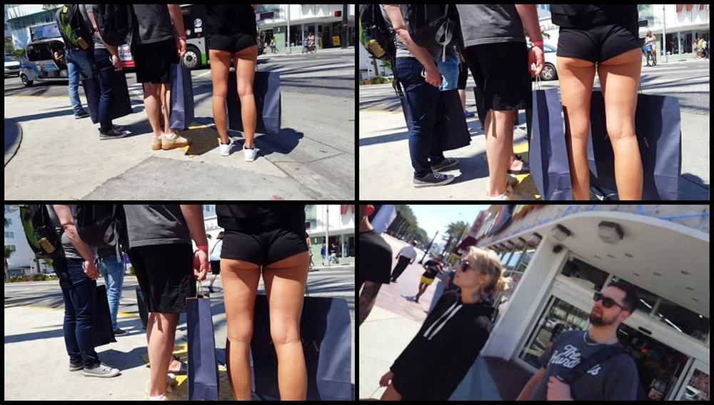 Blk Shorts Serious Cheeks With Bf