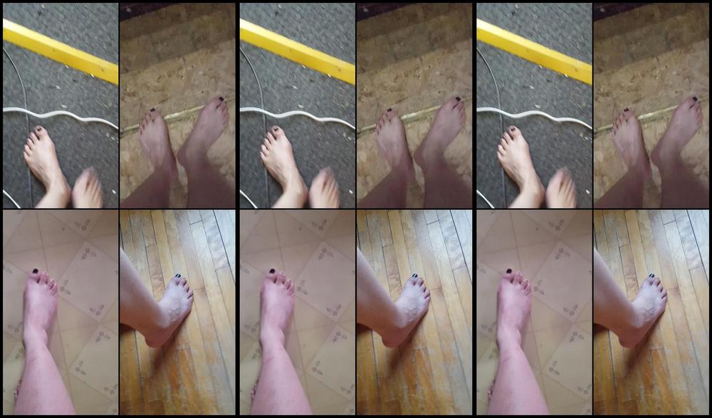 Missmarianne Floor Creaks Under Bare Feet Walking