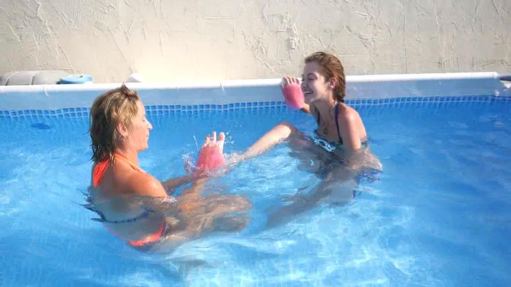 Frenchtickling - Tickle Fight In The Pool Between Veronique & Natasza