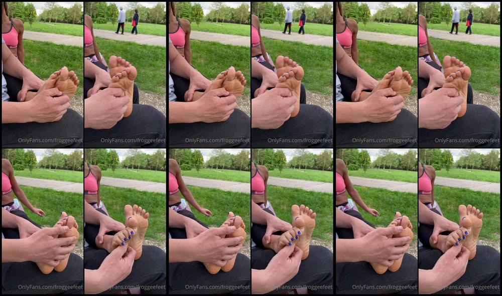 Froggeefeetvip 08 05 2021 2104050334 Tickling In Park People Was Watching Us So So Fun