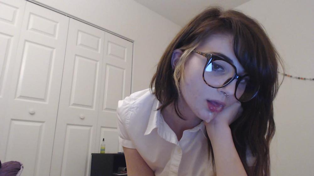 Nerdy Teen Drools And Spits