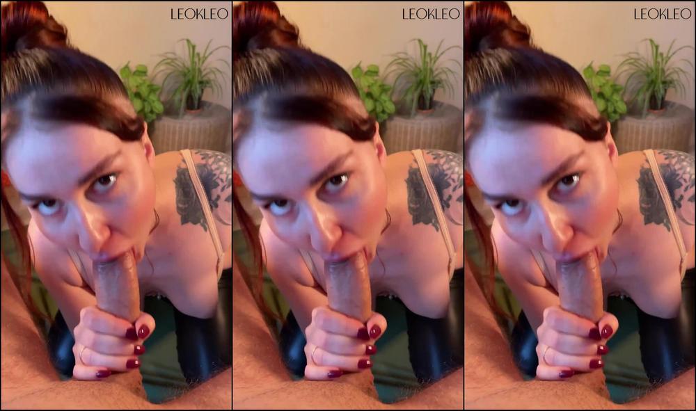 Perfect sex with wife and cumshot on leggings LeoKleo