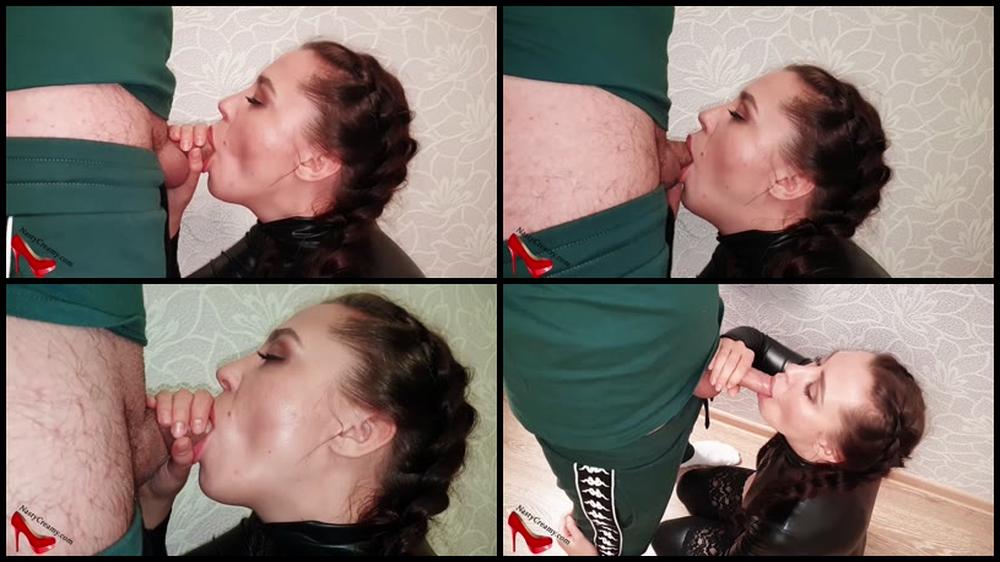 014 Sexy Babe Sucking Dick Neighbor In Latex Stockings Nastycreamyx 1080P