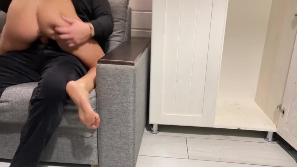 StepMom Caught StepSon Jerking off and help him to Cum Quick Creampie