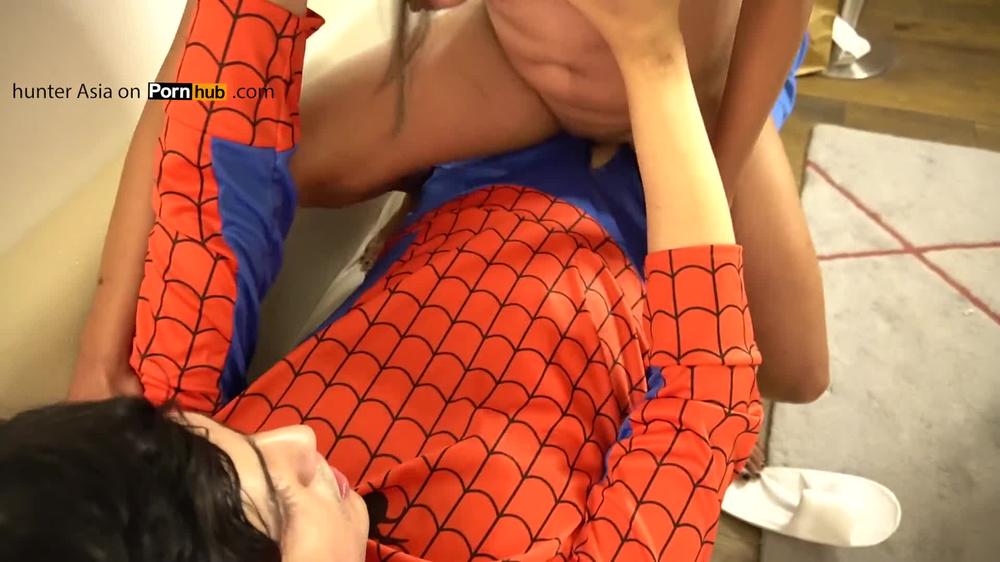 hunter Fucked Indian Bitch in spiderman costume