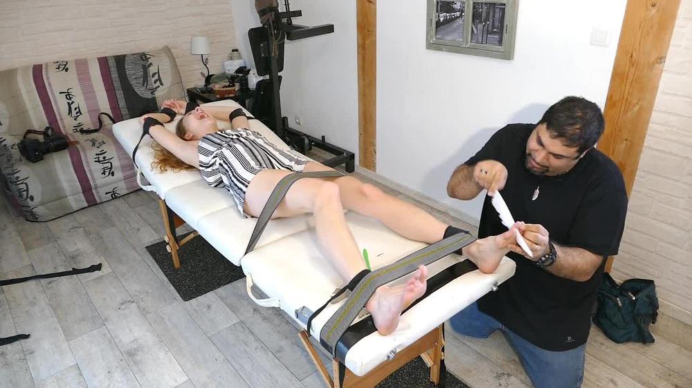 Frenchtickling - Loue Endures A Long Punishment On The Table