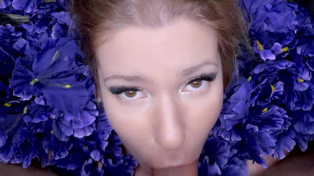 208 Artistic Dream Porn- Slow Deep Blowjob With Angel On A Pillow With Flowers._1080P