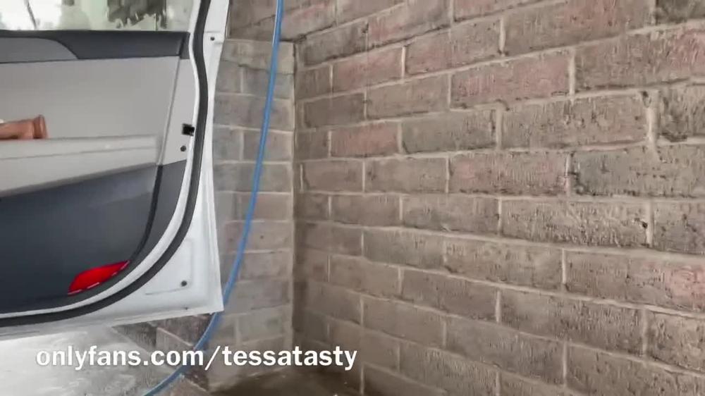 Tessa Tasty gets Wet and Wild at the CarWash
