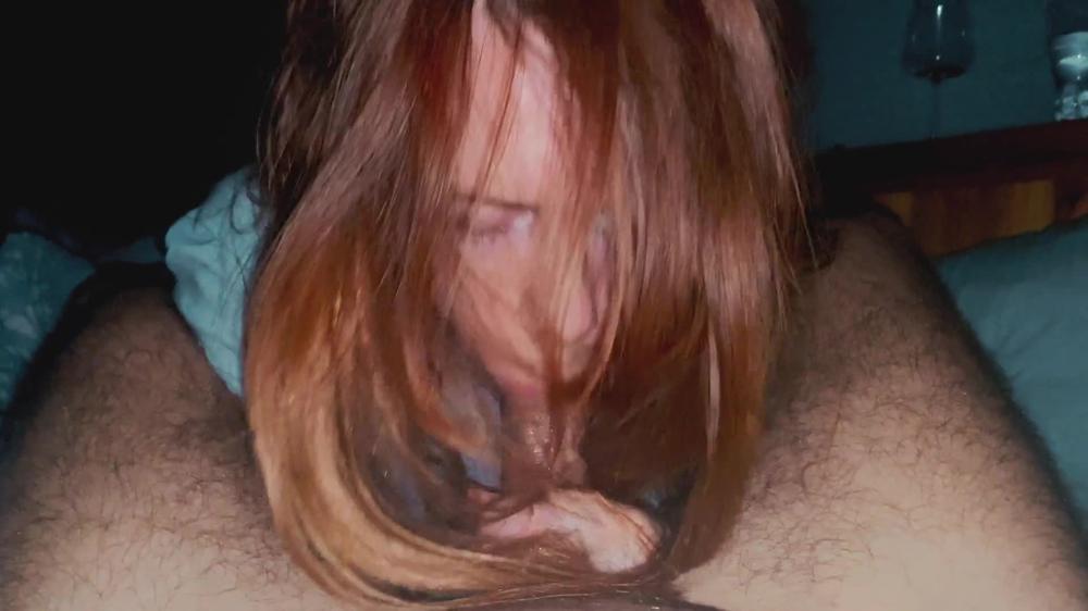 Long Hair Redhead Passionate Deepthroat Cum In Mouth Swallow Ginger Ale POV