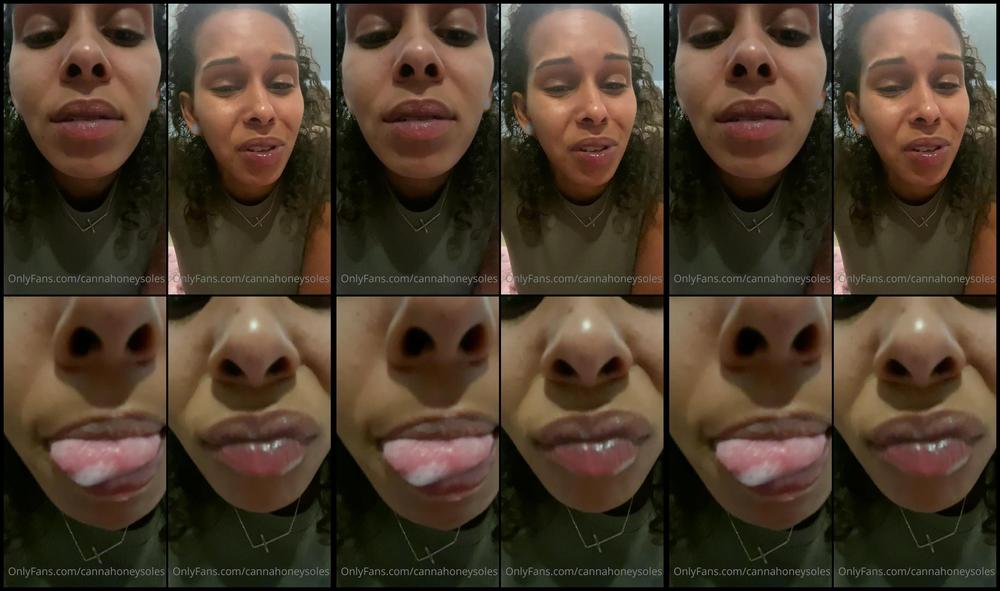 Cannahoneysoles 07 09 2020 848226858 Lip Smelling And Spit