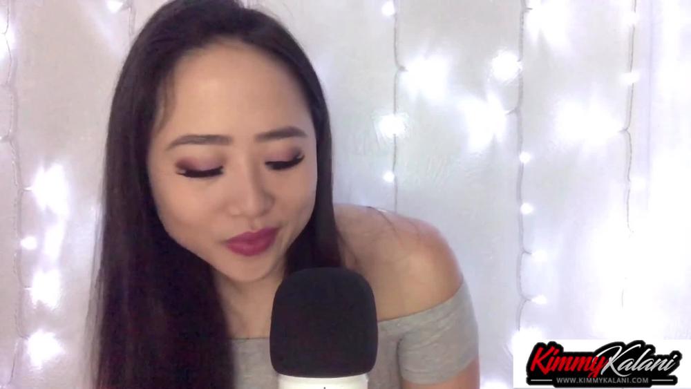 ASMR JOI: Asian Kimmy Kalani gives you lots of Wet Mouth Sounds