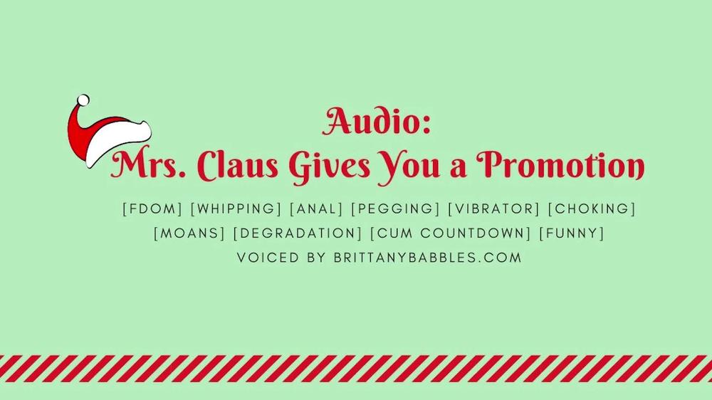 XXXMas Audio: Mrs. Claus Gives You a Promotion