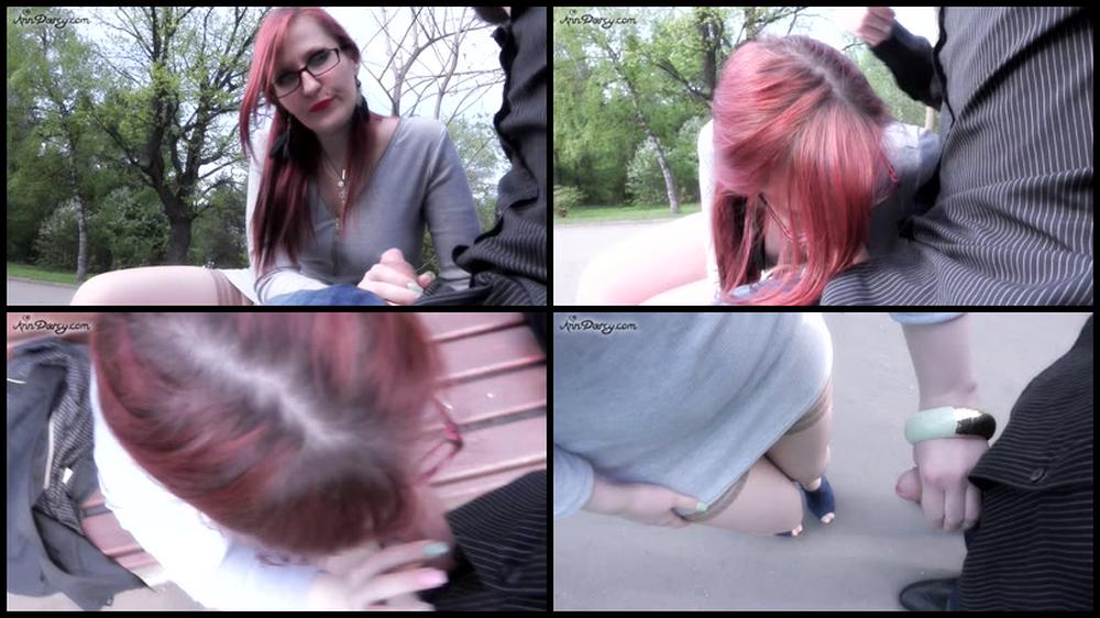 Cumwalk In Public Place After Blowjob   Sex Movies Featuring Ann Darcy