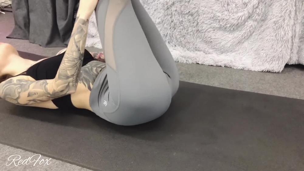 Tattooed Russian Babe Practices Sexy Yoga Poses Redfox Red Fox