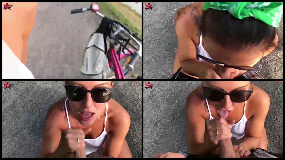 Texaspatti   Public Blowjob   Radtour Am Kanal 20 07 18
