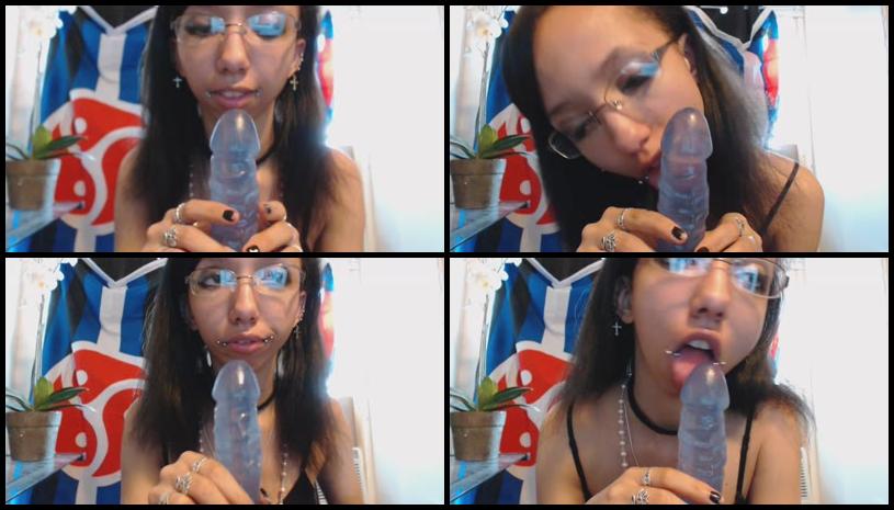 Missmarianne Pov Noisy Blowjob Jelly Dildo Spit Drool