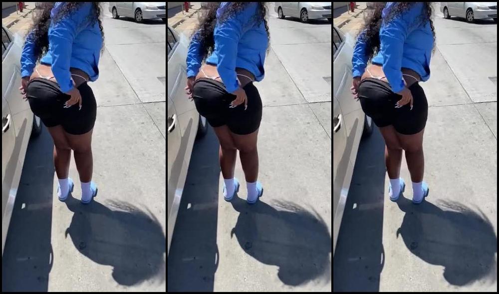 PUBLIC! Pulling my pants down in the middle of the street!