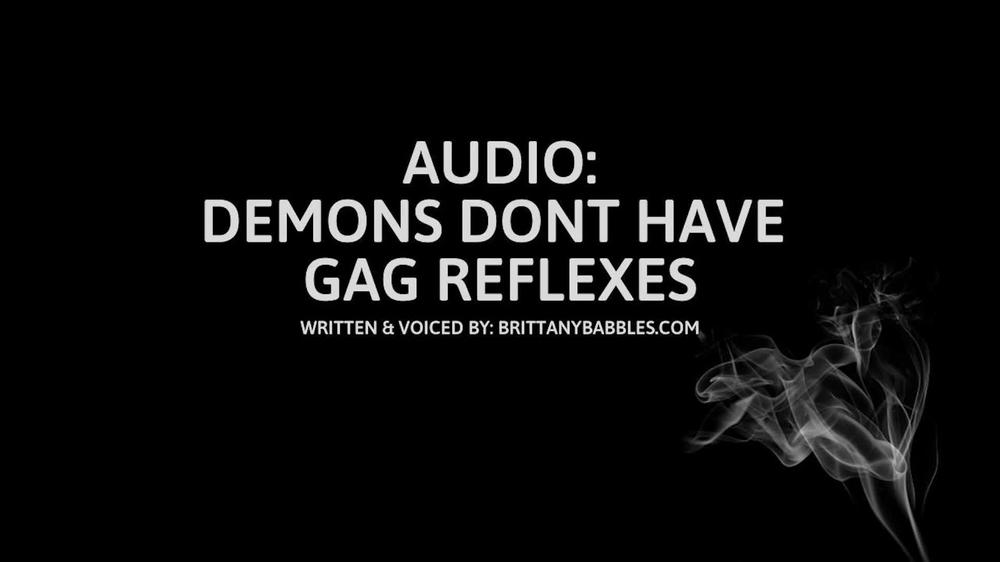 Audio: Demons Don't Have Gag Reflexes F4M