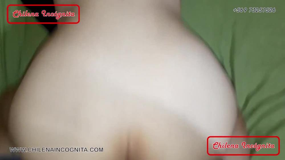 Redhead has so much cum in her anus that it overflows