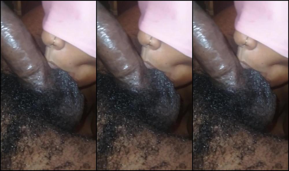 SHORT SLIM TEEN WITH DOUBLE TONGUE RING SUCKS THICK GORILLA MEAT!!!!!