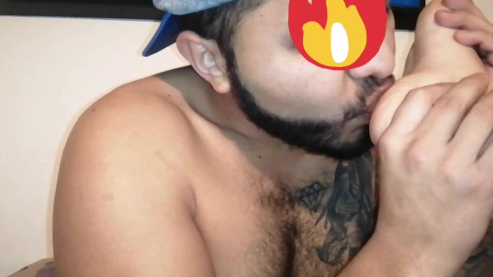 Feet fuck and cumming fetish foot
