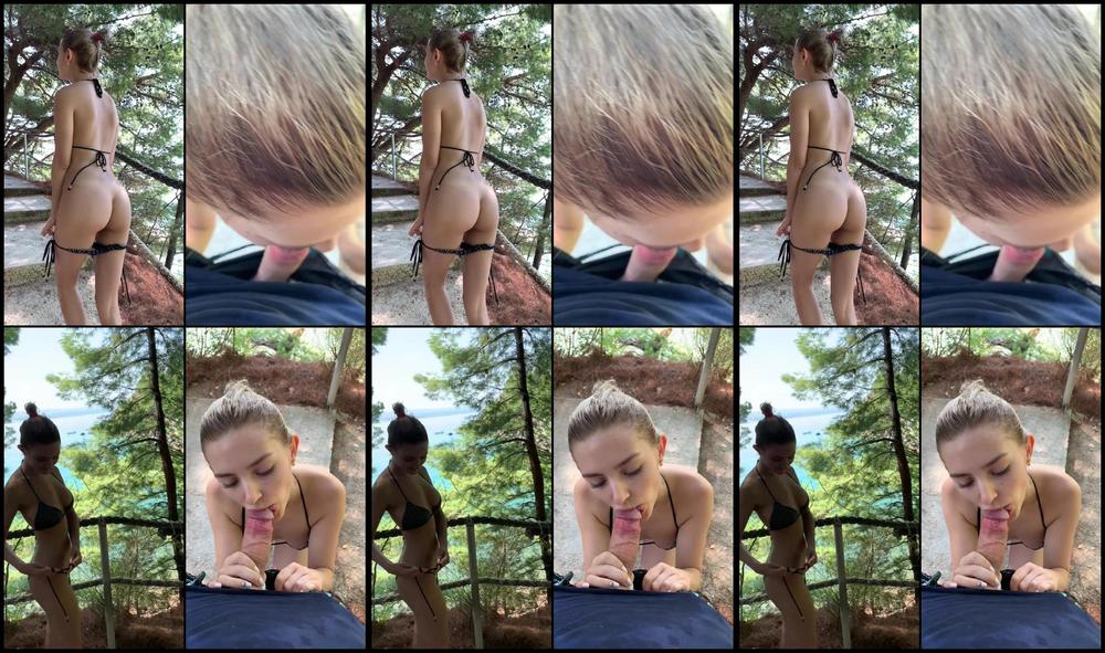 013 My First Public Blowjob   Almost Caught With Cum On My Face  Eva Elfie  Eva Elfie 1080P