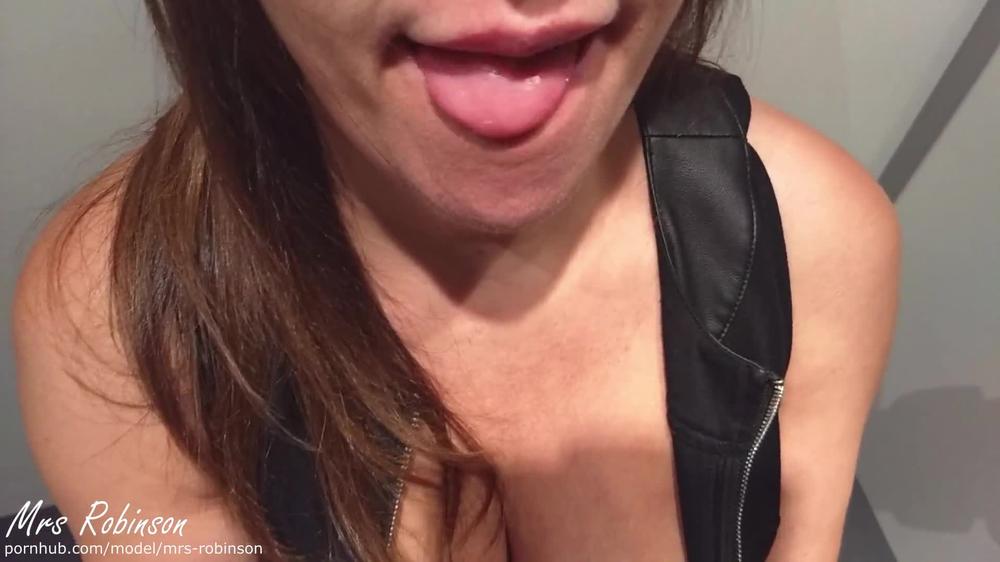 Milf Swallows Cum in Public Fitting Room and gets caught