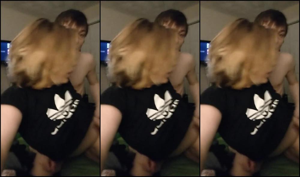 College Teen Rails Her too Quick and Gives Surprise Creampie