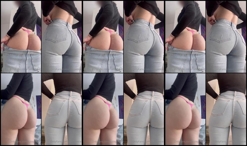 Cutegeekie 01 04 2022 2411278690 Here S A Little Try On Of The Jeans I Got The Other Day 41 I Got One Super Super Super S