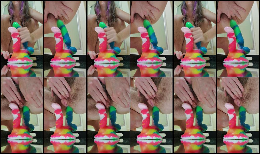 Minervahirsute 19 08 2020 729349775 Up Close Video Of My First Attempt With A Dp Dildo I Was A Little Nervous Because I