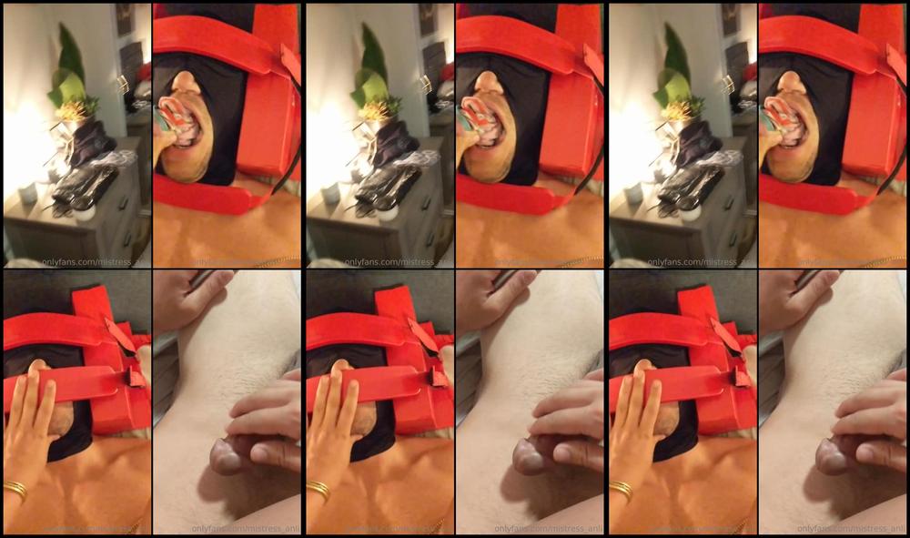 Mistress Anli 03 04 2019 26947251 Panties In Mouth Head Secured And A Little Sniff Of What X27 S To Come