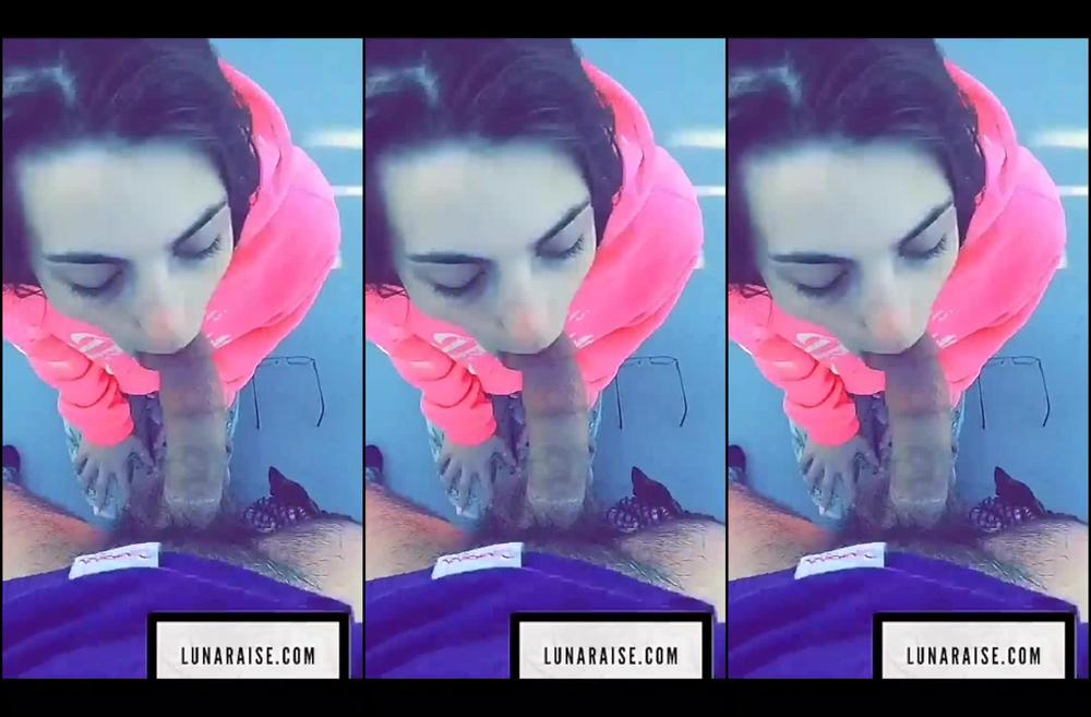 Luna Raise Balcony Blowjob Cum In Mouth Snapchat Premium 20181125 - Nsfw247.To