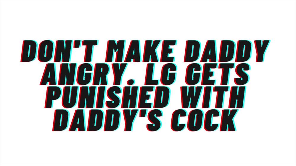 Don't make Daddy Angry! Fucking Daddy's cock. Might get pregnant: M4F AUDIO
