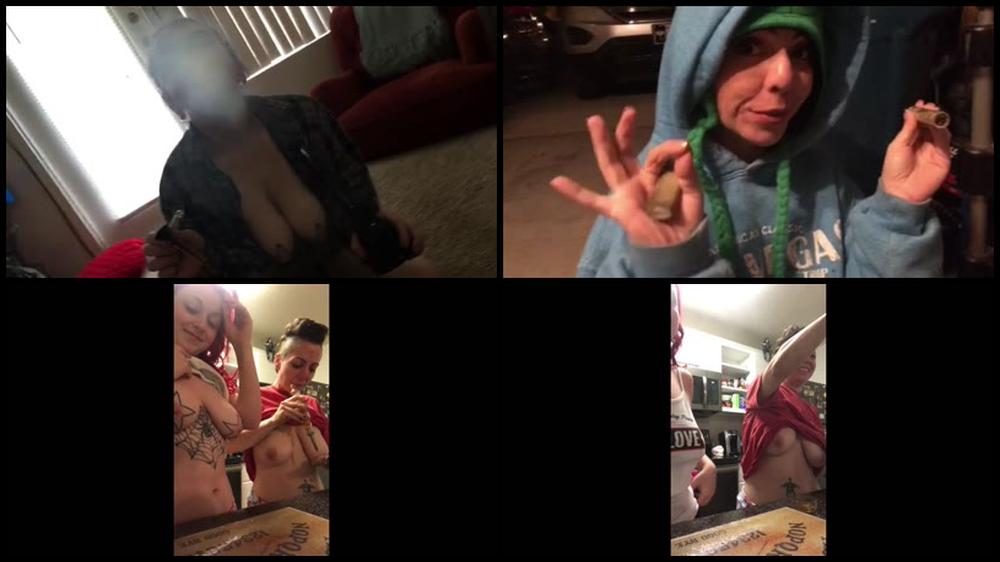 Camille Campbell 4202018 Weed Smoking Out Of Glass Comp