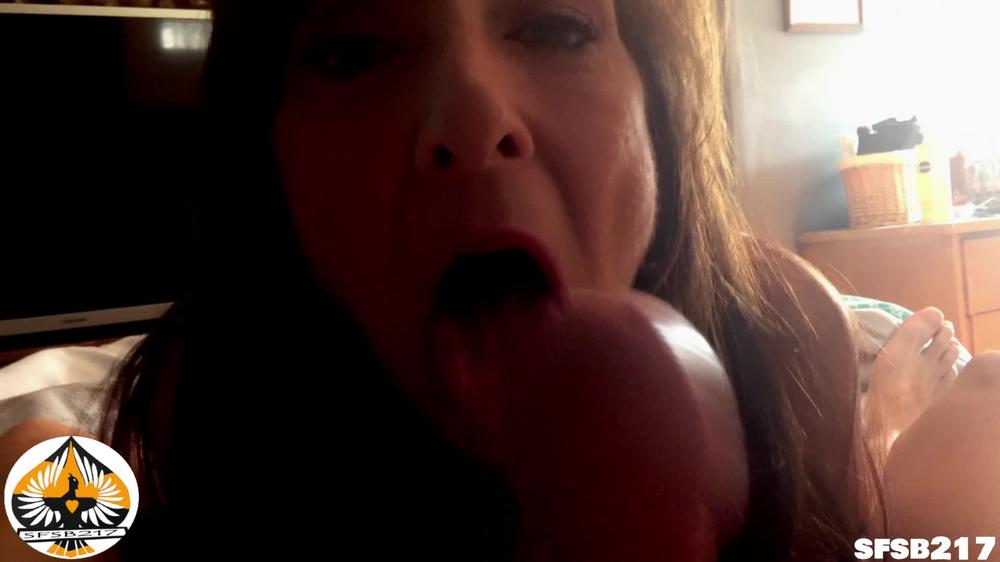 Sexy Granny Blowjob Big Cock POV Oral Creampie