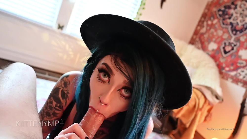 20 - Big Tit Goth Teen Sucks & Fucks