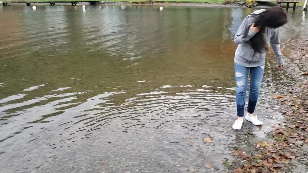 Soaking My White Keds - SFW