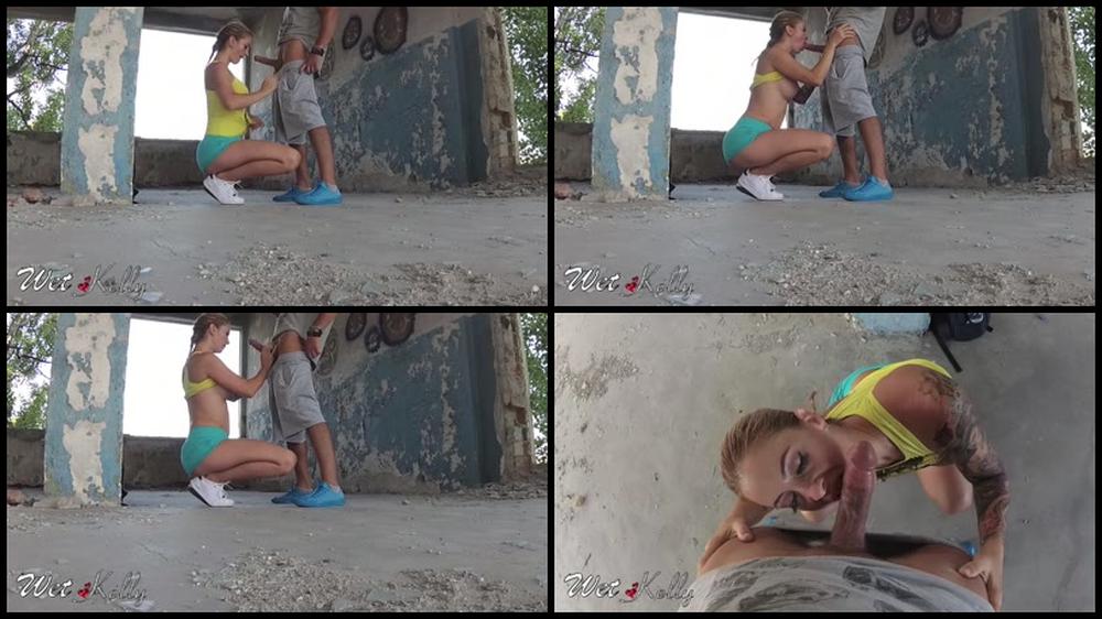 Wet Kelly Busty Blonde Fucked In Abandoned Place