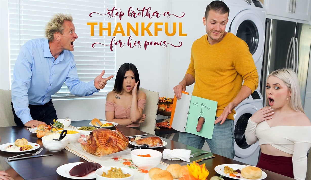 Haley Spades & Lulu Chu (Stepbrother Is Thankful For His Penis / S22:E3)