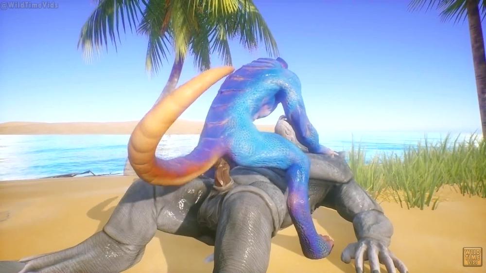 Gay Furry Porn Scalie gets fucked by a huge Furry