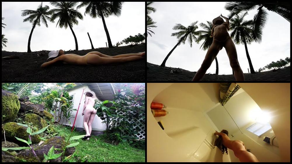 Heather Carolin Redhead Topless Beach To Shower W Dildo