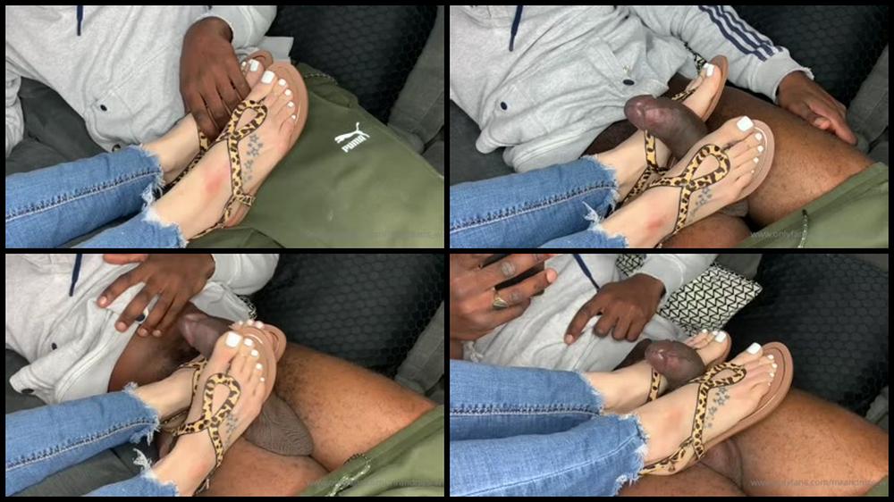 Mrandmrs W 20 03 2022 2398782834 Full 20Min Clip Leopard Print Sandals Footjob Cumshot