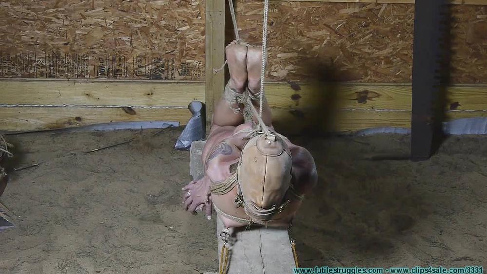 Illustrious Rouge Is Welcomed Back With A Tight Crotchrope And A Hooded Hogtie 4