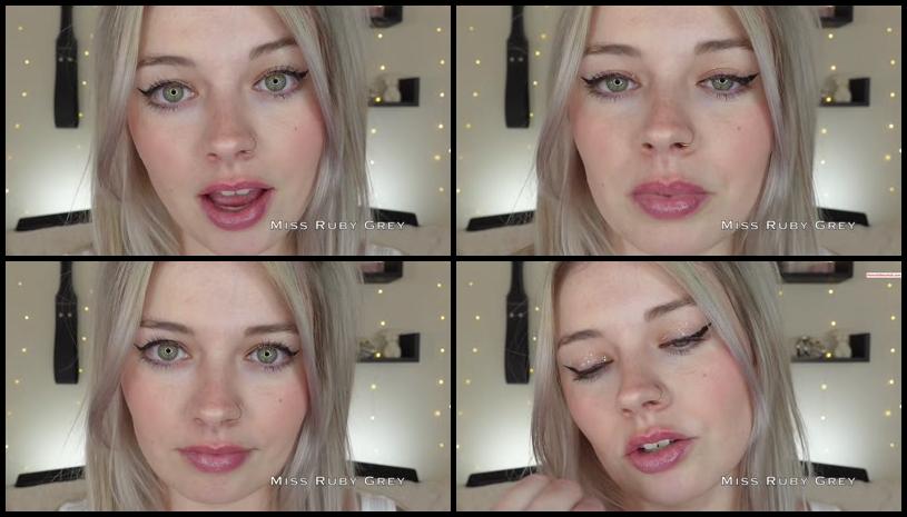 Miss Ruby Grey Eye Contact Cum Guzzler