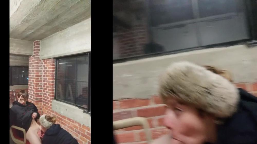 Public Dare Cumshot Against Social Distancing