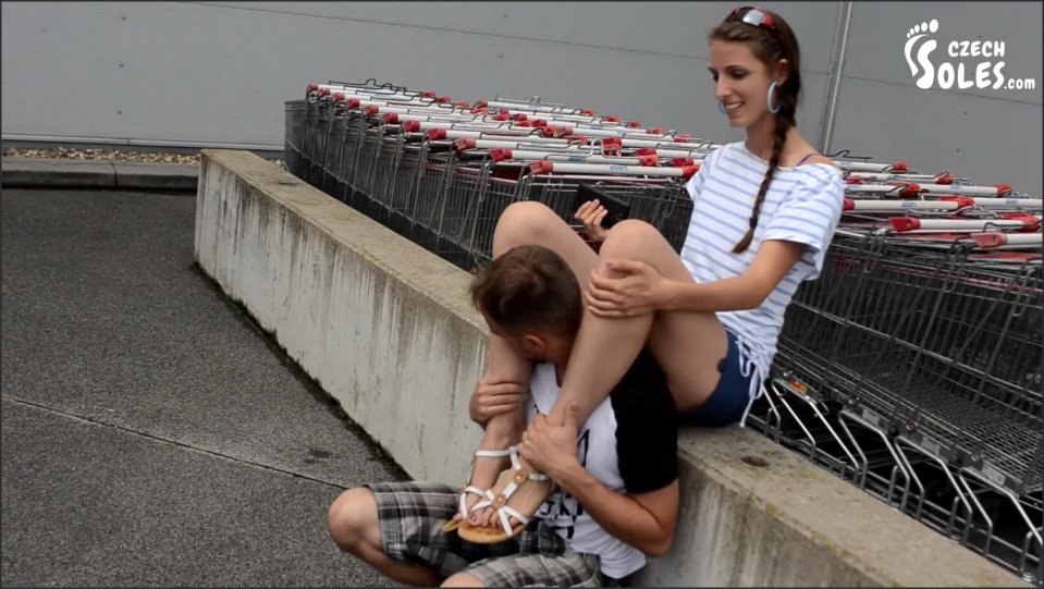 Foot Voyeur At Parking Lot Big Feet Eli Ka Feet Foot Worship Foot Tease Czech Soles Sexy Toes 1080P