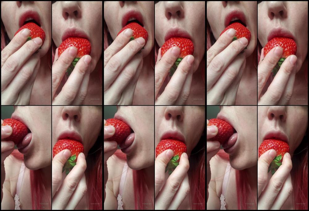 Sandratorralba 10 03 2022 2388213143 Want See How I Eat A Strawberry